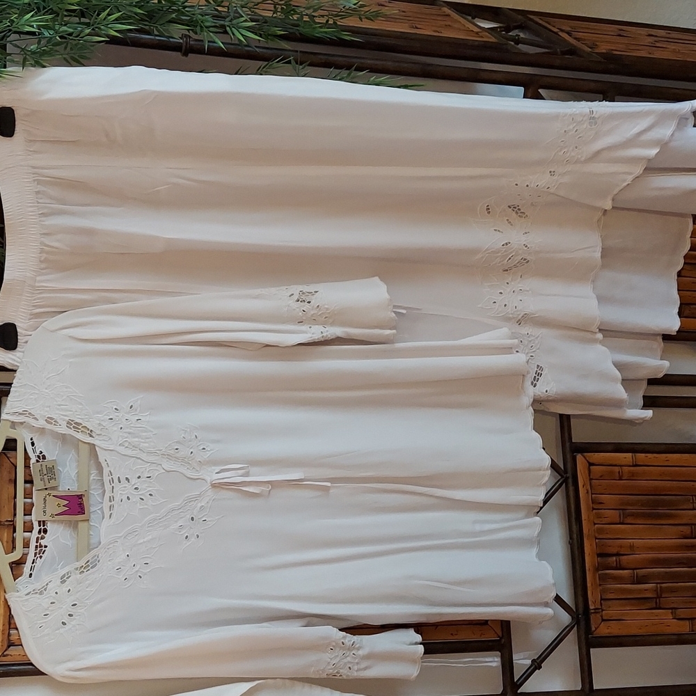 White top and matching skirt